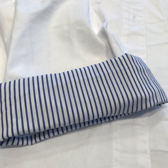 English factory-white poplin off the shoulder top - Picture 4 of 6